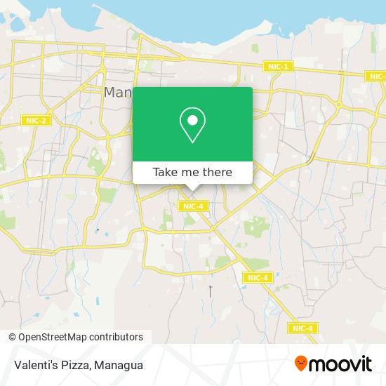 Valenti's Pizza map