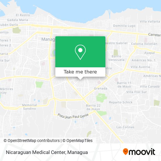 Mapa de Nicaraguan Medical Center