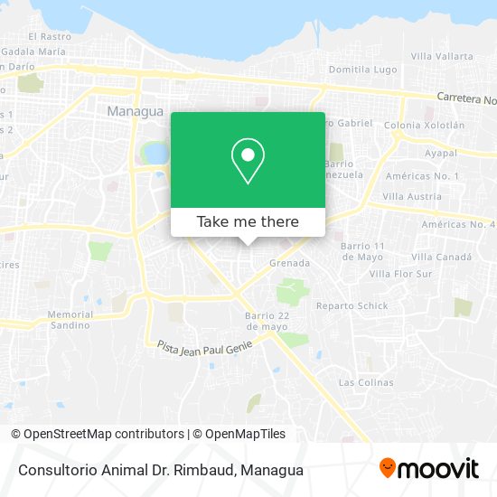 Mapa de Consultorio Animal Dr. Rimbaud