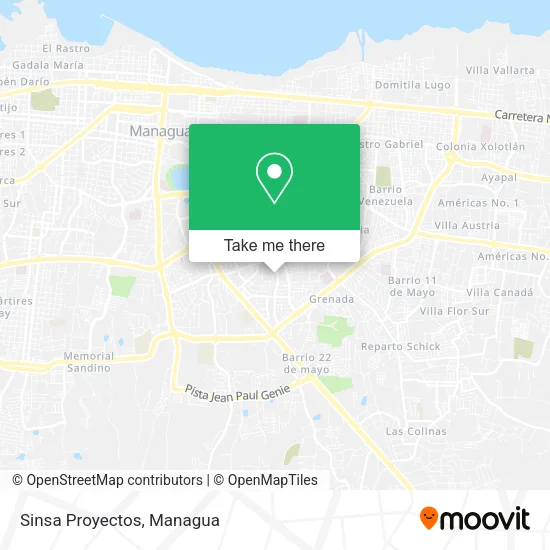 Sinsa Proyectos map