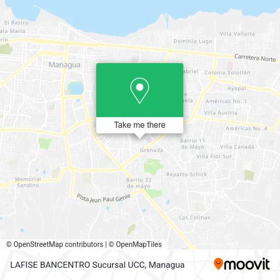 LAFISE BANCENTRO Sucursal UCC map