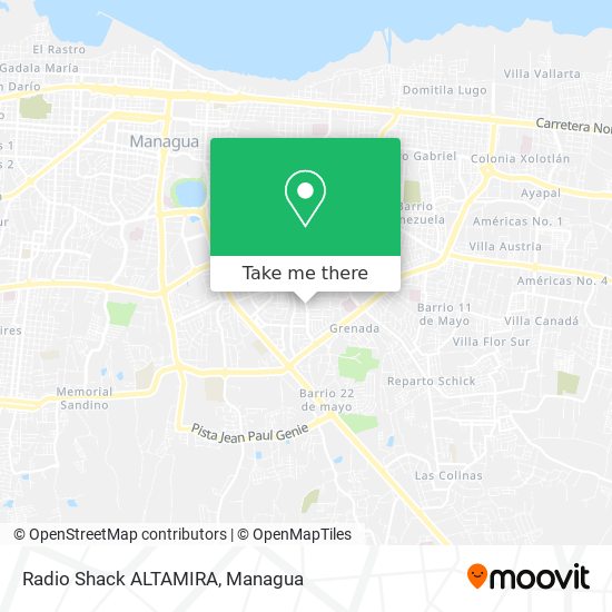 Radio Shack ALTAMIRA map