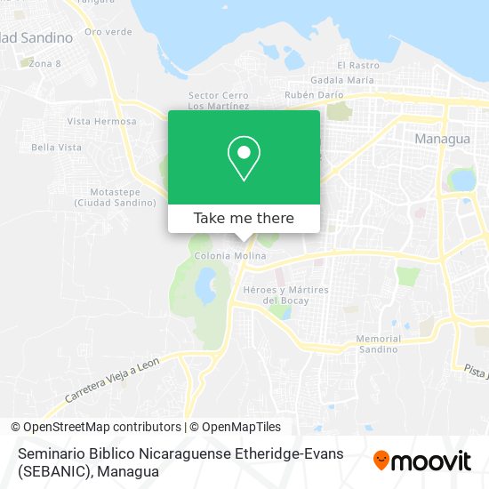 Seminario Biblico Nicaraguense Etheridge-Evans (SEBANIC) map