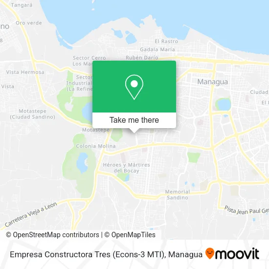 Mapa de Empresa Constructora Tres (Econs-3 MTI)