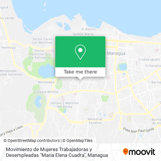 Movimiento de Mujeres Trabajadoras y Desempleadas "Maria Elena Cuadra" map