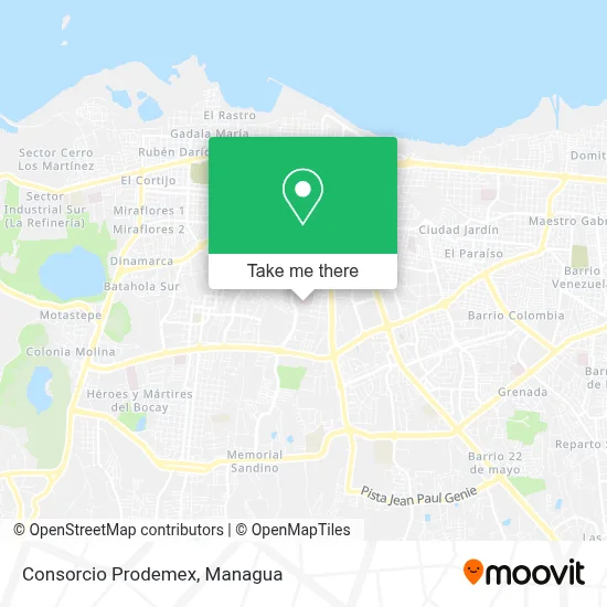 Consorcio Prodemex map