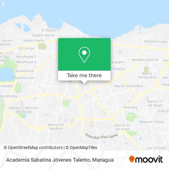 Academia Sabatina Jóvenes Talento map