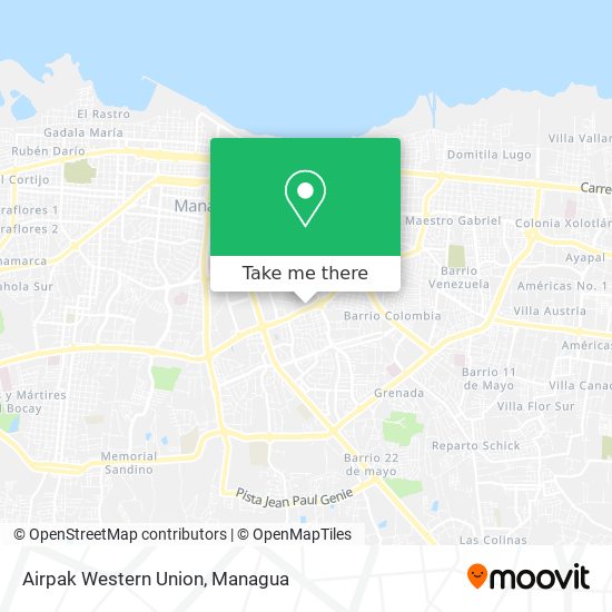 Airpak Western Union map