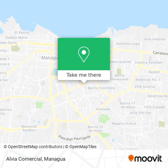 Alvia Comercial map