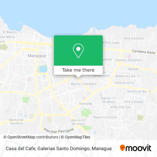 Casa del Cafe, Galerias Santo Domingo map