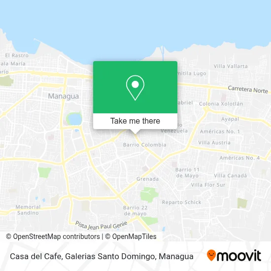 Mapa de Casa del Cafe, Galerias Santo Domingo