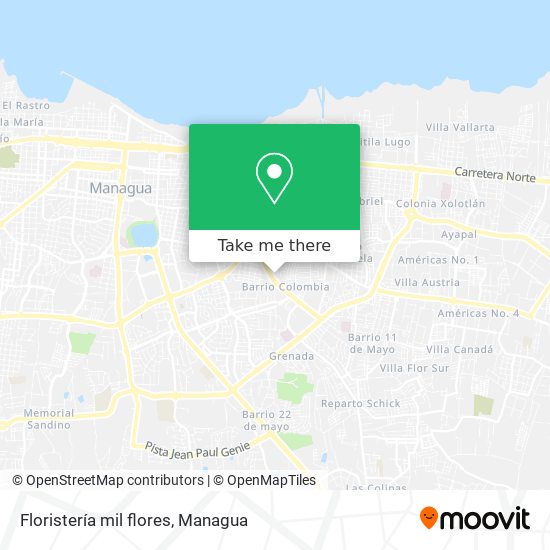 How to get to Floristería mil flores in Managua by Bus?