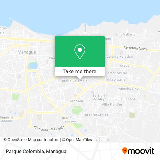 Parque Colombia map