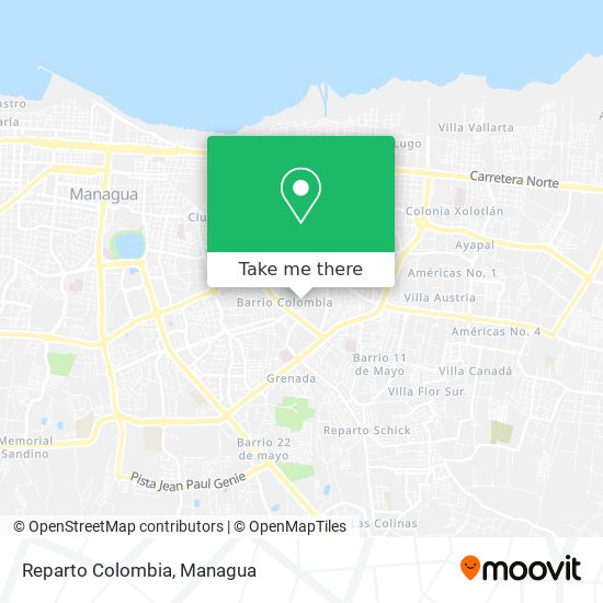 Reparto Colombia map