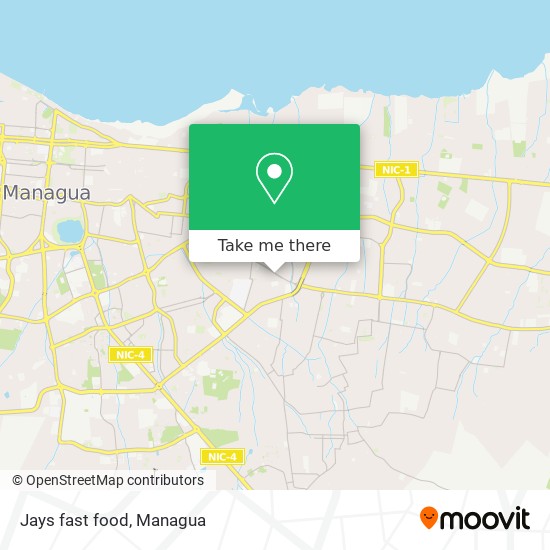 Jays fast food map