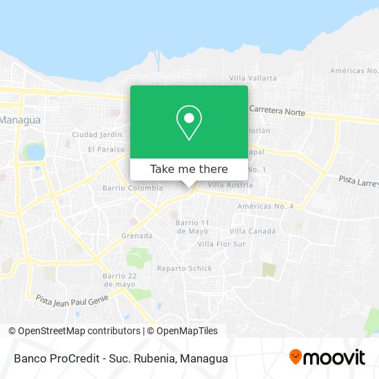 Banco ProCredit - Suc. Rubenia map