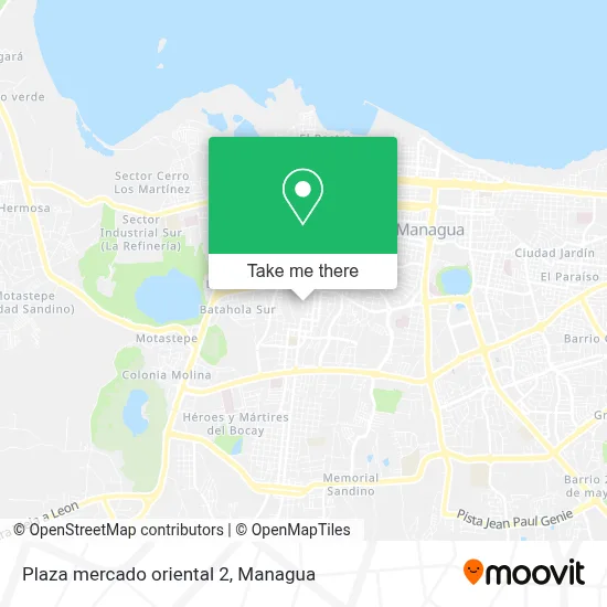 Mapa de Plaza mercado oriental 2