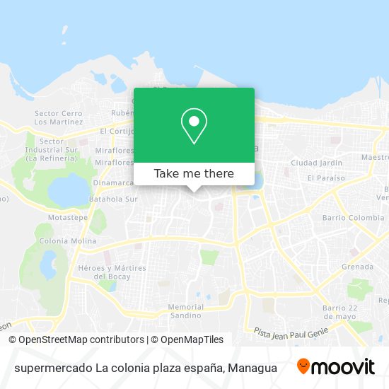 supermercado La colonia plaza españa map