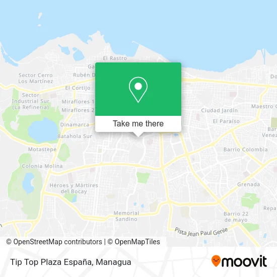 Mapa de Tip Top Plaza España
