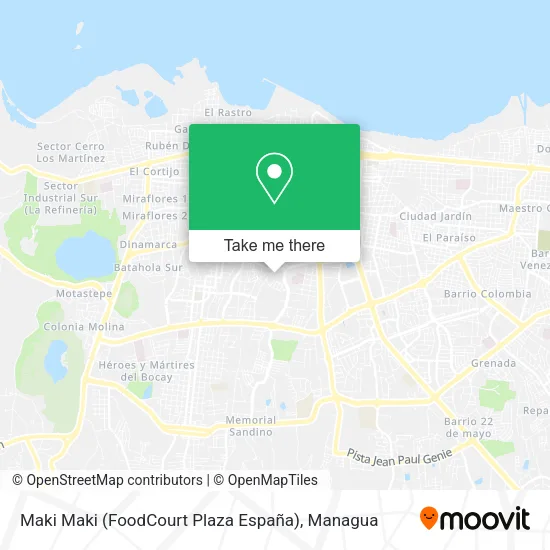 Mapa de Maki Maki (FoodCourt Plaza España)