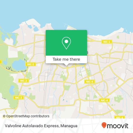 Valvoline Autolavado Express map