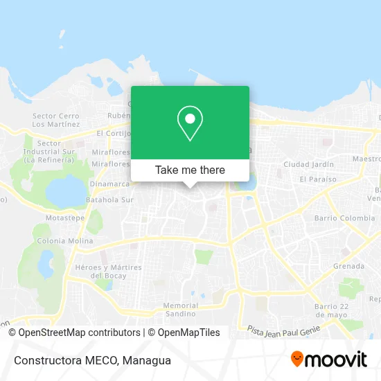 Constructora MECO map