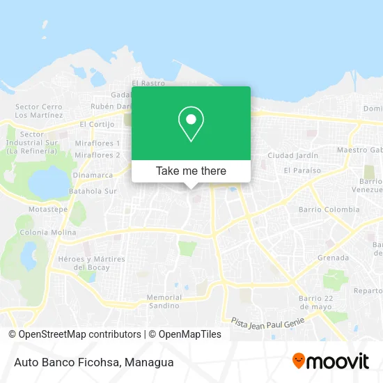 Auto Banco Ficohsa map