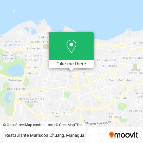 Mapa de Restaurante Mariscos Chuang