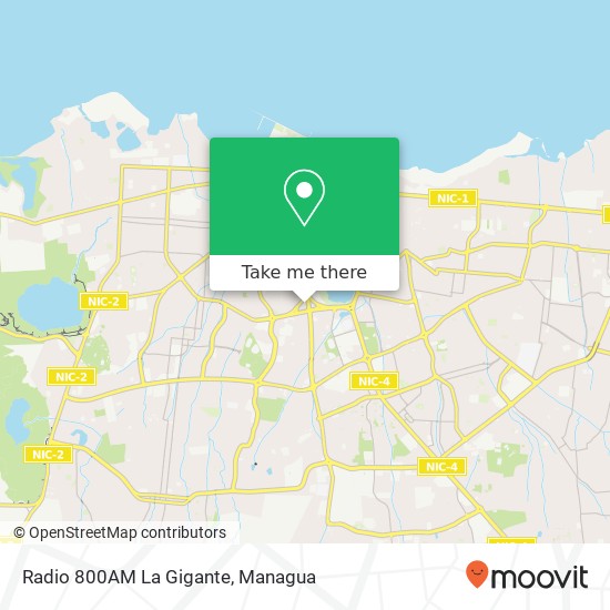 Radio 800AM La Gigante map
