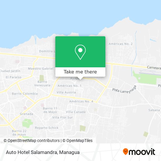 Auto Hotel Salamandra map