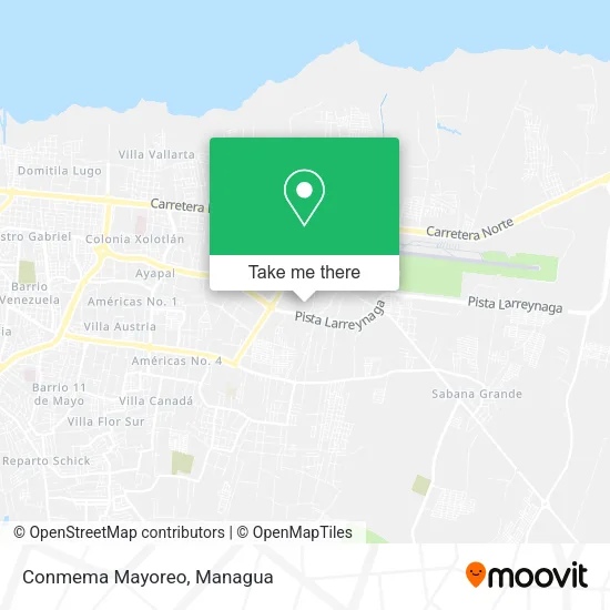 Mapa de Conmema Mayoreo