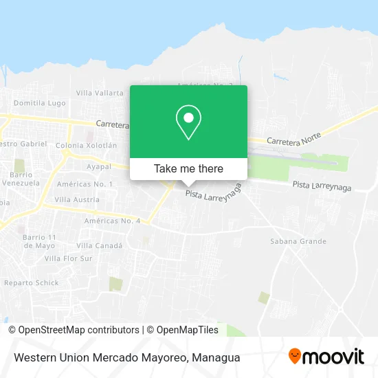 Western Union Mercado Mayoreo map