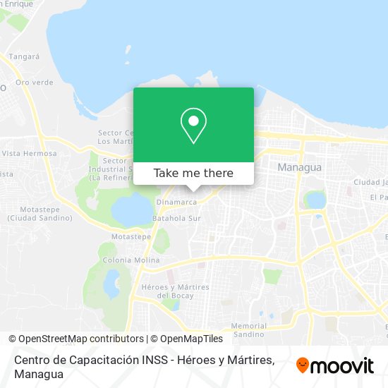Centro de Capacitación INSS - Héroes y Mártires map