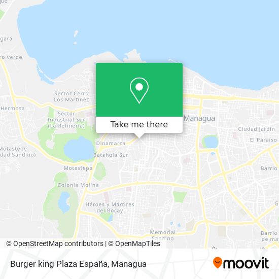 Burger king Plaza España map