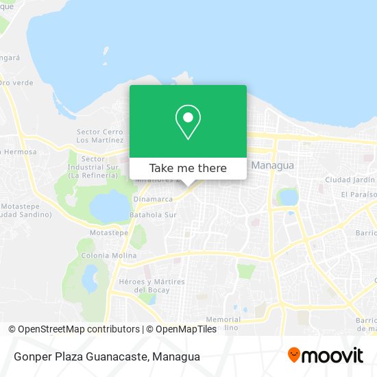 Gonper Plaza Guanacaste map
