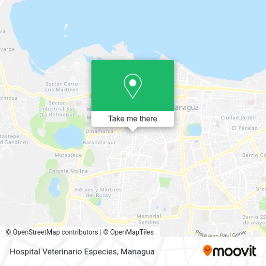 Hospital Veterinario Especies map