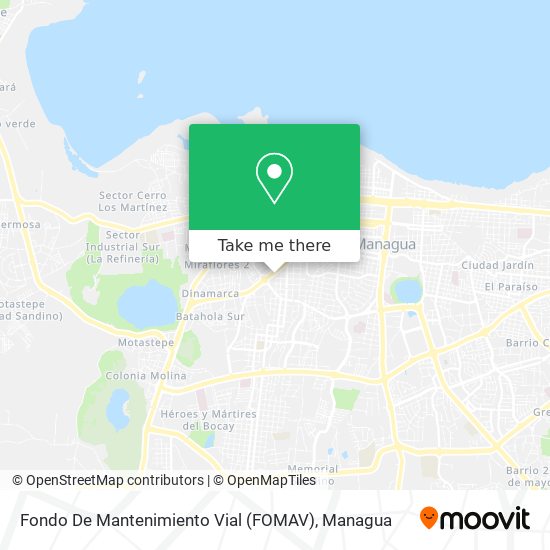 Fondo De Mantenimiento Vial (FOMAV) map