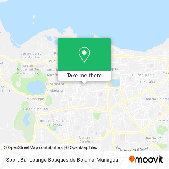 Sport Bar Lounge Bosques de Bolonia map