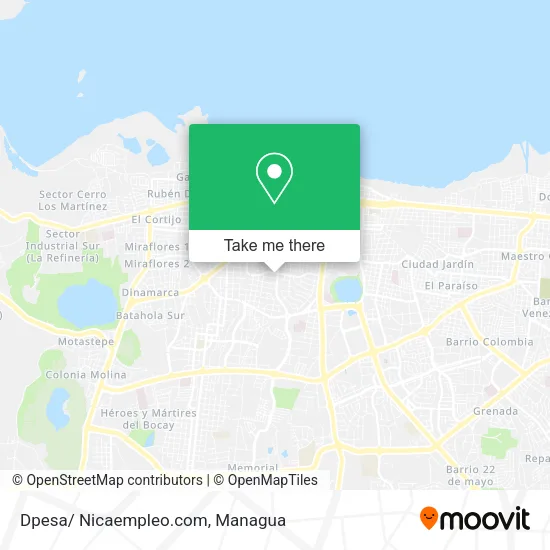 Mapa de Dpesa/ Nicaempleo.com