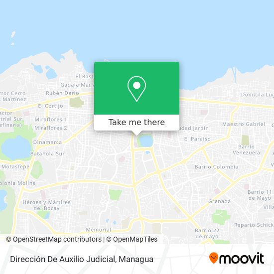 Mapa de Dirección De Auxilio Judicial