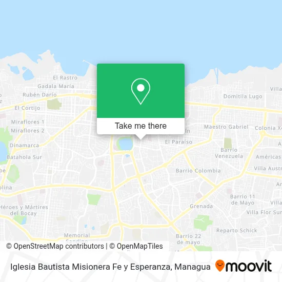 Iglesia Bautista Misionera Fe y Esperanza map