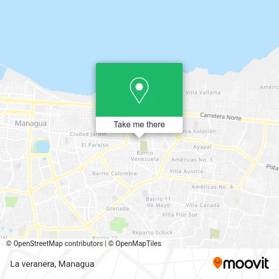 La veranera map