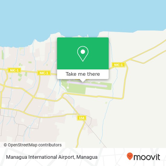 Managua International Airport map