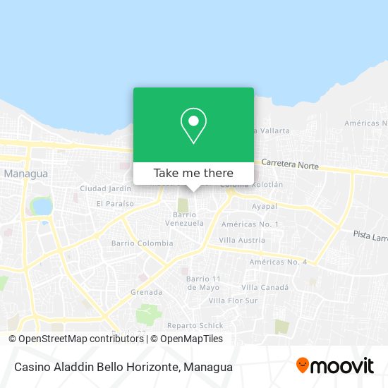 Casino Aladdin Bello Horizonte map