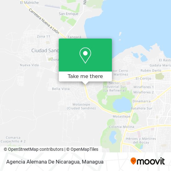Mapa de Agencia Alemana De Nicaragua