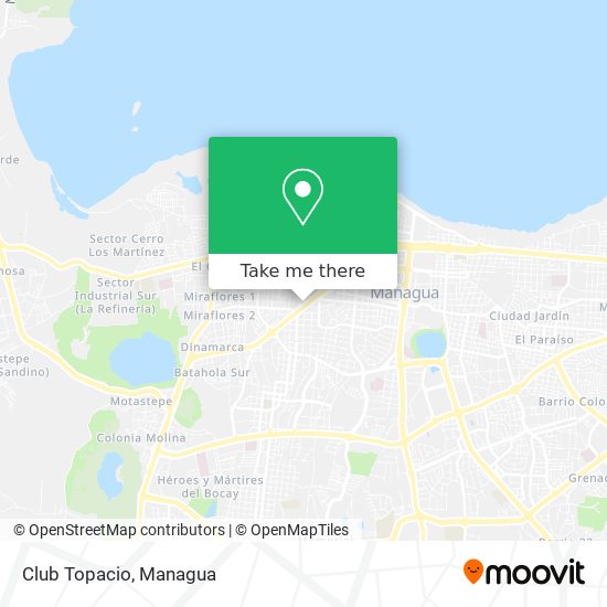 Club Topacio map