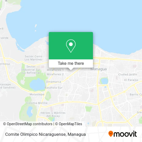 Comite Olimpico Nicaraguense map