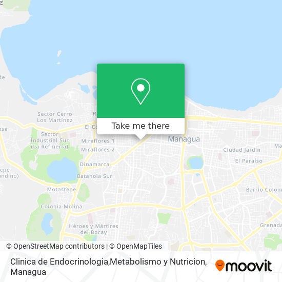 Clinica de Endocrinologia,Metabolismo y Nutricion map