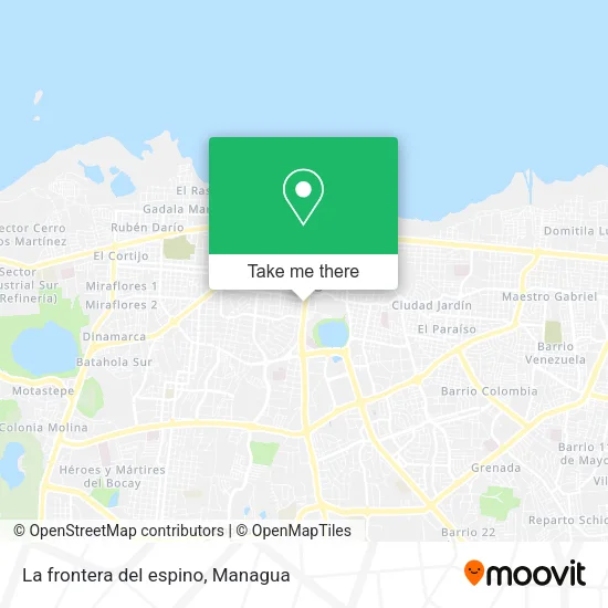 Mapa de La frontera del espino