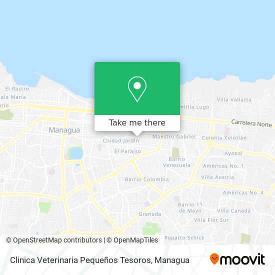 Clinica Veterinaria Pequeños Tesoros map